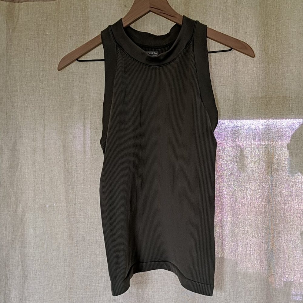 Athleta olive green tank